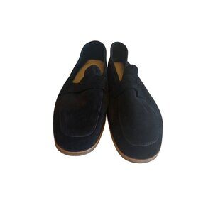 J. Crew Womans Black Suede Loafers Made In Italy Size 10M Elegant & Comfortable